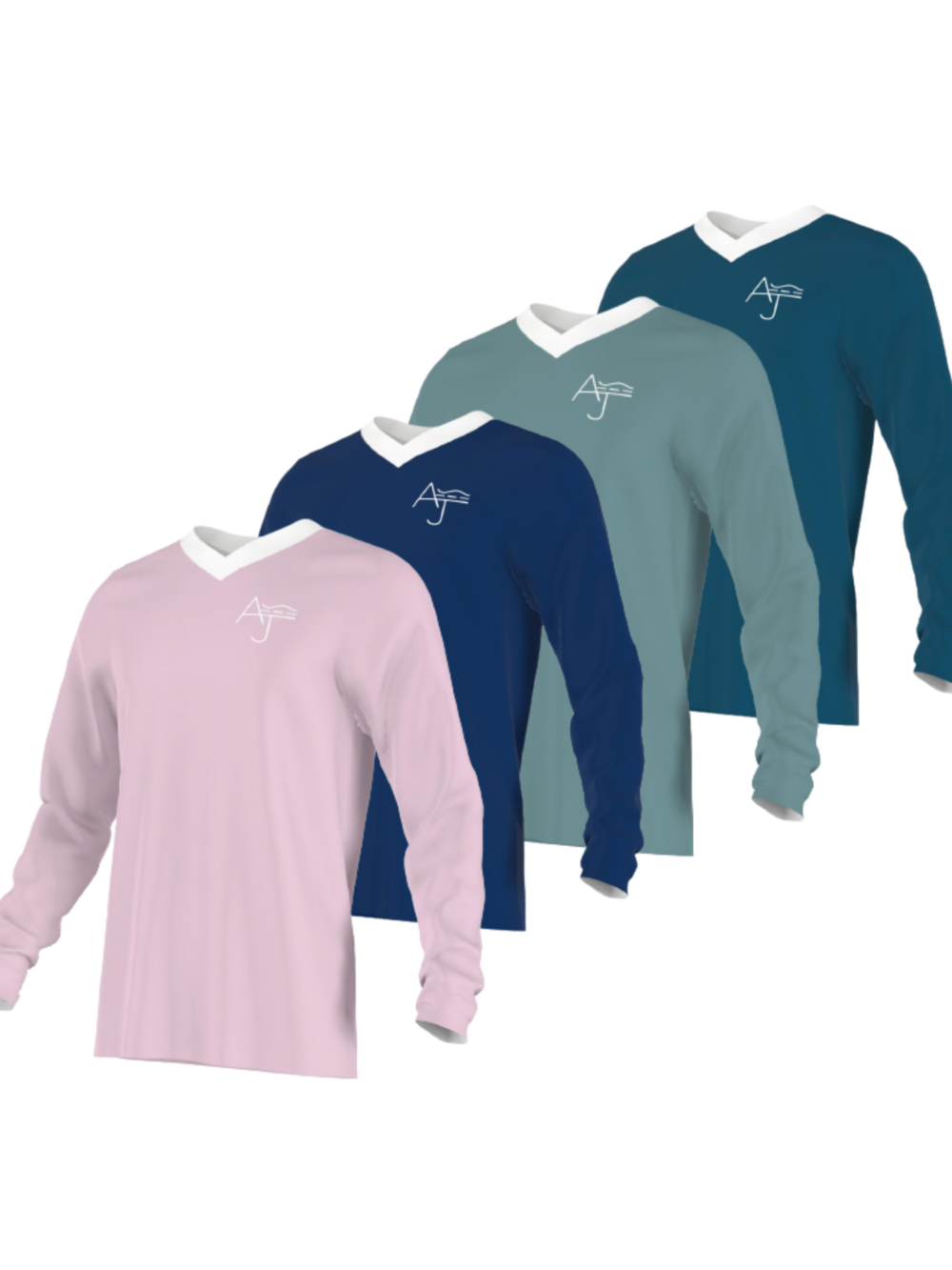 AJS Langarm Shirt V Ausschnitt